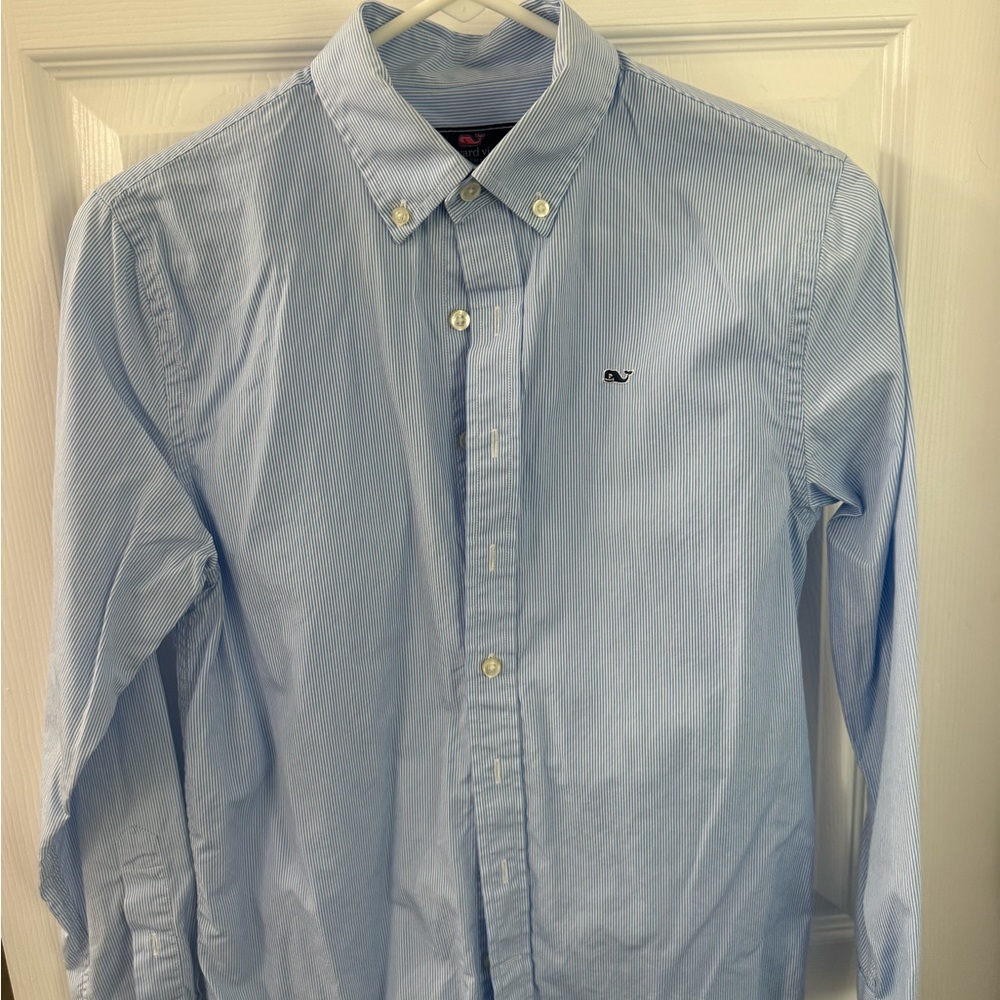Vineyard Vines Men's Sky Blue Button-Down Shirt